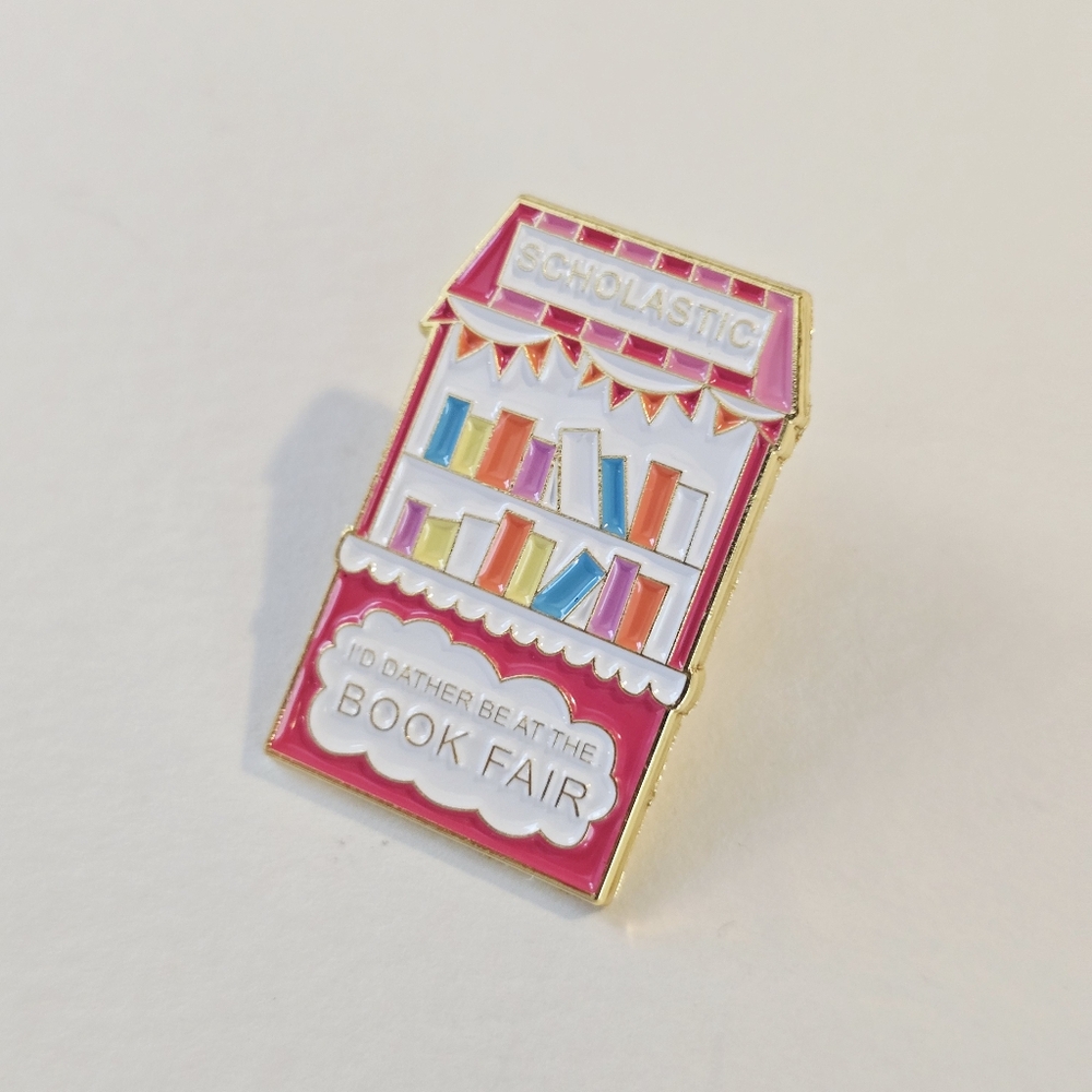 Scholastic Vibrant Book Fair Enamel Pin
